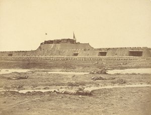 Rear of the North Fort After Its Capture, Showing the Retreat of the Chinese Army