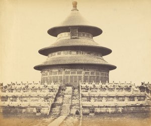 Sacred Temple of Heaven Where the Emperor Sacrifices Once a Year in the Chinese City of Peking, October by Felice Beato