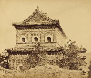 The Great Imperial Porcelain Palace (Yuan Ming Yuan), Pekin, October 1860 by Felice Beato