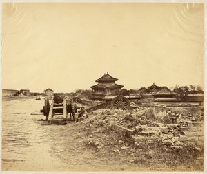 Top of the Wall of Peking Taken Possession of on the 14th October 1860 Showing the Chinese Guns Directed Against Our Batteries by Felice Beato