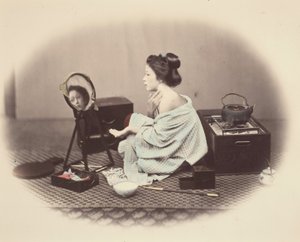Woman at Toilette