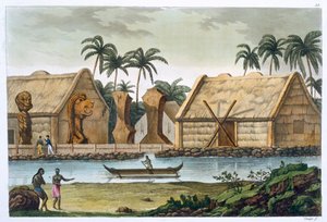 Tomb of Tamahamah at Kaiakakooa, Sandwich Islands, c1820-1839 by Felice Campi