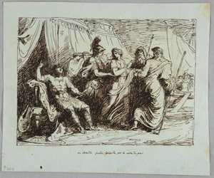 Achilles Yields Briseis by Felice Giani