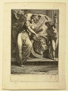 Etching: Frontispiece or Dedicatory Page, 1785 by Felice Giani