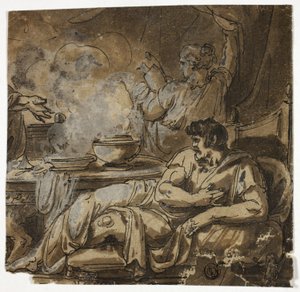 Magician Healing Sick Man by Felice Giani