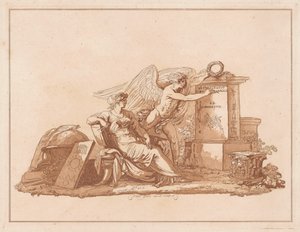 Personification of Architecture with the Genius of the Fine Arts by Felice Giani