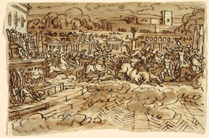 Project for Wall Paintings, as Decoration of a Frieze by Felice Giani