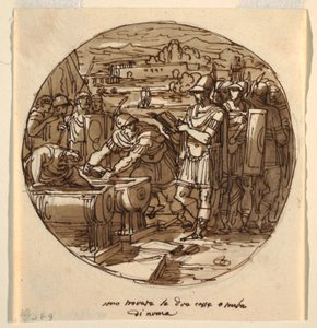 Retrieval of Books from the Tomb of Numa, Sala di Numa Pompilius, Palazzo Milzetti, Faenza