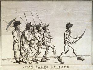 Soldiers of the Pope before Battle of Faenza by Felice Giani