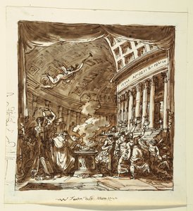 Stage Design: Curtain, The Workshop of Apollo by Felice Giani