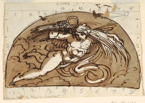 Summer, Lunette for Ceiling, Sala Ottagonale, Palazzo Milzetti, Faenza by Felice Giani