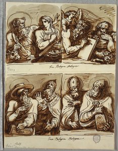 The Four Evangelists, Study after Giambologna by Felice Giani