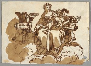 Theology, after Raphael Sanzio, Stanza della Segnatura, Vatican