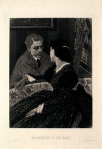 A Gentleman and a Lady by Félicien Rops