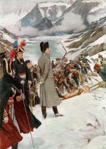 The Passage of the St Bernard by Felicien baron de Myrbach Rheinfeld