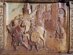 The Delivery of Granada Retable by Felipe Bigarny or Vigarny