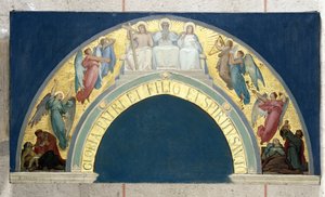 Sketch for the Eglise de la Trinité: Glorification of the Trinity, circa 1864 by Felix Joseph Barrias