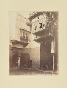 Cairo - Courtyard of an Arab House in Old Cairo by Félix Bonfils