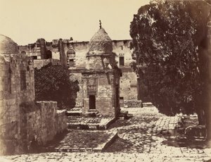 Domes on the Platform of the Temple - Jerusalem by Félix Bonfils