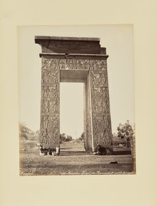 Karnak. Temple of Ramesses IV. Triumphal Gate by Félix Bonfils