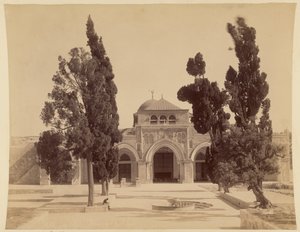 Mosque of El-Aksa by Félix Bonfils