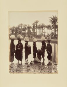 Egyptian Peasant Women [sic] Going for Water by Félix Bonfils