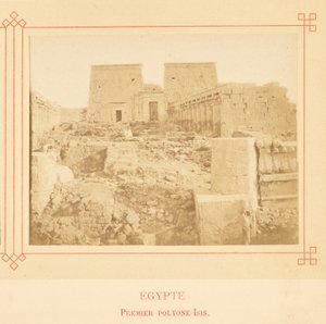 First Pylon of Isis by Félix Bonfils
