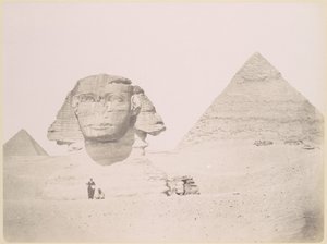 Pyramids and the Sphinx by Félix Bonfils