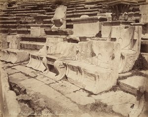 Seats in the Theater of Dionysus, Athens