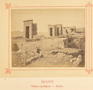 Temple of Debod - Nubia by Félix Bonfils