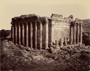 Temple of Jupiter - Baalbek by Félix Bonfils