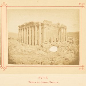 Temple of Jupiter Baalbek by Félix Bonfils