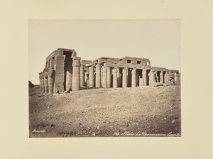 Thebes. The Ramesseum (Egypt) by Félix Bonfils