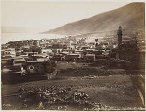 Tiberias, Panorama of Palestine by Félix Bonfils