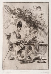 Don Quixote, after Goya by Felix Bracquemond