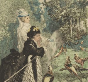 In the Zoological Garden by Felix Bracquemond