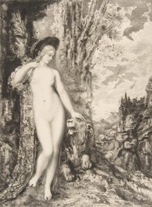 The Amorous Lion, 1886 by Felix Bracquemond