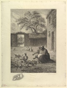 Le Printemps, after a pastel by Millet by Felix Bracquemond