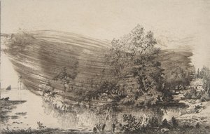 Farmhouse on the Banks of the Oise, 1868 by Felix Bracquemond