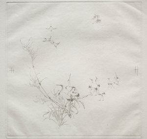 Parisian Service: The Moon (no. 5) by Felix Bracquemond