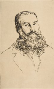 Portrait of Charles Leland by Felix Bracquemond