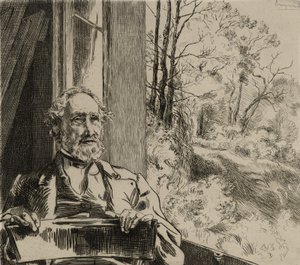 Portrait of Jacob Meyer-Heine by Felix Bracquemond
