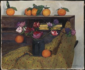 Anemones and Oranges by Felix Edouard Vallotton