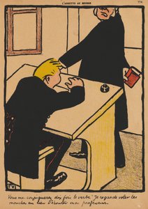 Crimes and Punishments XVII, 774: You Shall Conjugate, 1871 by Felix Edouard Vallotton