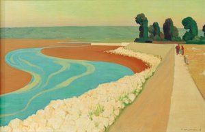 Honfleur Dike by Felix Edouard Vallotton