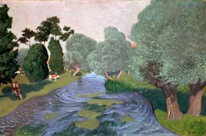 Landscape in Normandy, Arques-la-Bataille, 1903 by Felix Edouard Vallotton