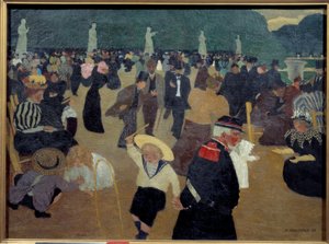 Le jardin du Luxembourg by Felix Edouard Vallotton