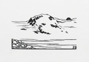 Mont-Rose, 1892 by Felix Edouard Vallotton