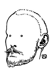 Portrait of Jules Renard by Felix Edouard Vallotton
