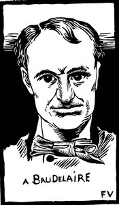 Portrait of Charles Baudelaire (1821-1867) by Felix Edouard Vallotton
